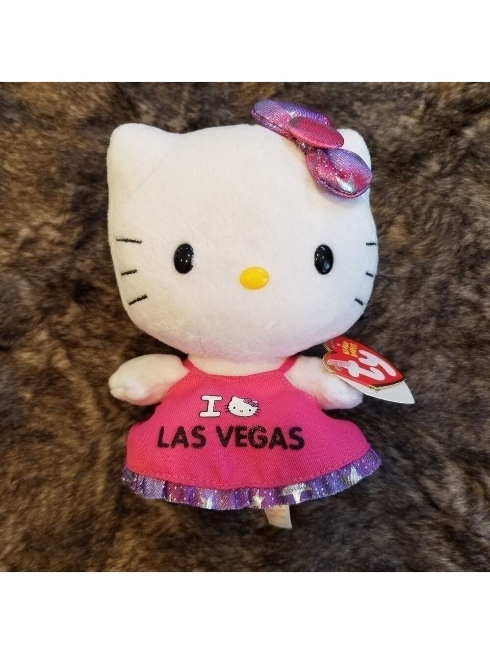 Ty Beanie Babies I ❤ Las Vegas plush Hello Kitty